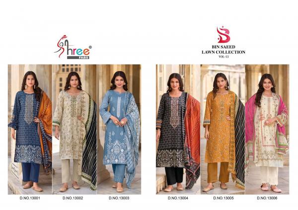 Shree Bin Saeed Lawn Collection Vol 13 Pakistani Salwar Kameez